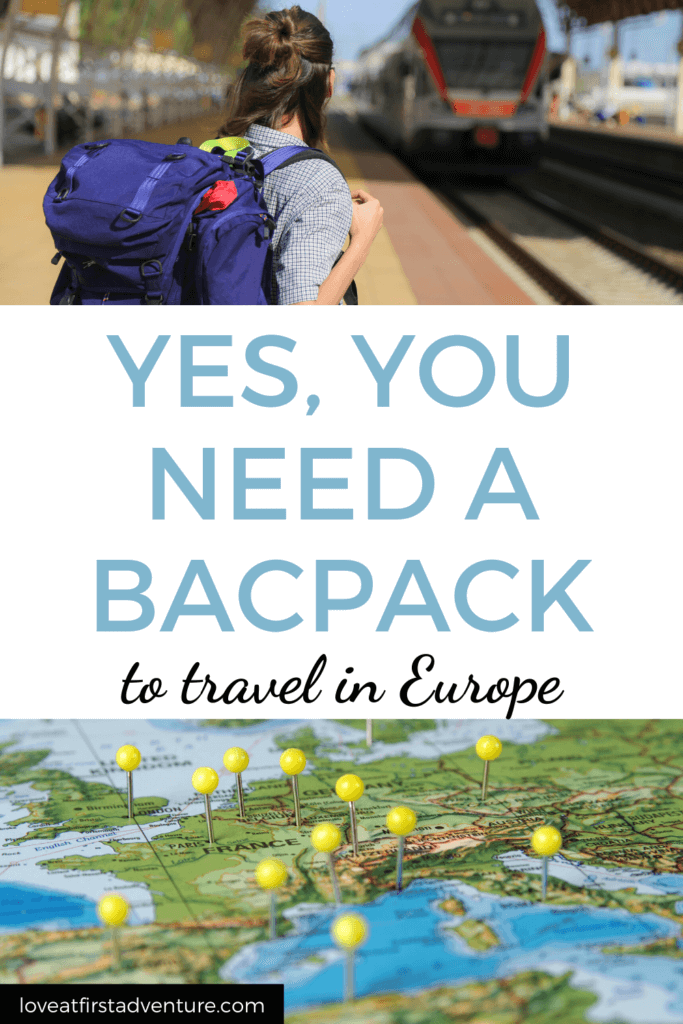 Are you going to Europe for a few weeks or months? Not sure if you need to take a backpack, or if a rolling suitcase will do? Check out why YES, you need to purchase a backpack for your European adventure. #backpackingeurope #backpacker #travelgear