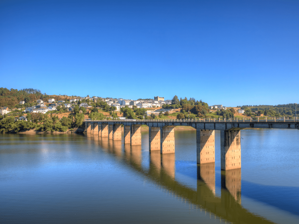 Bridge into Portomarin over the Minho River