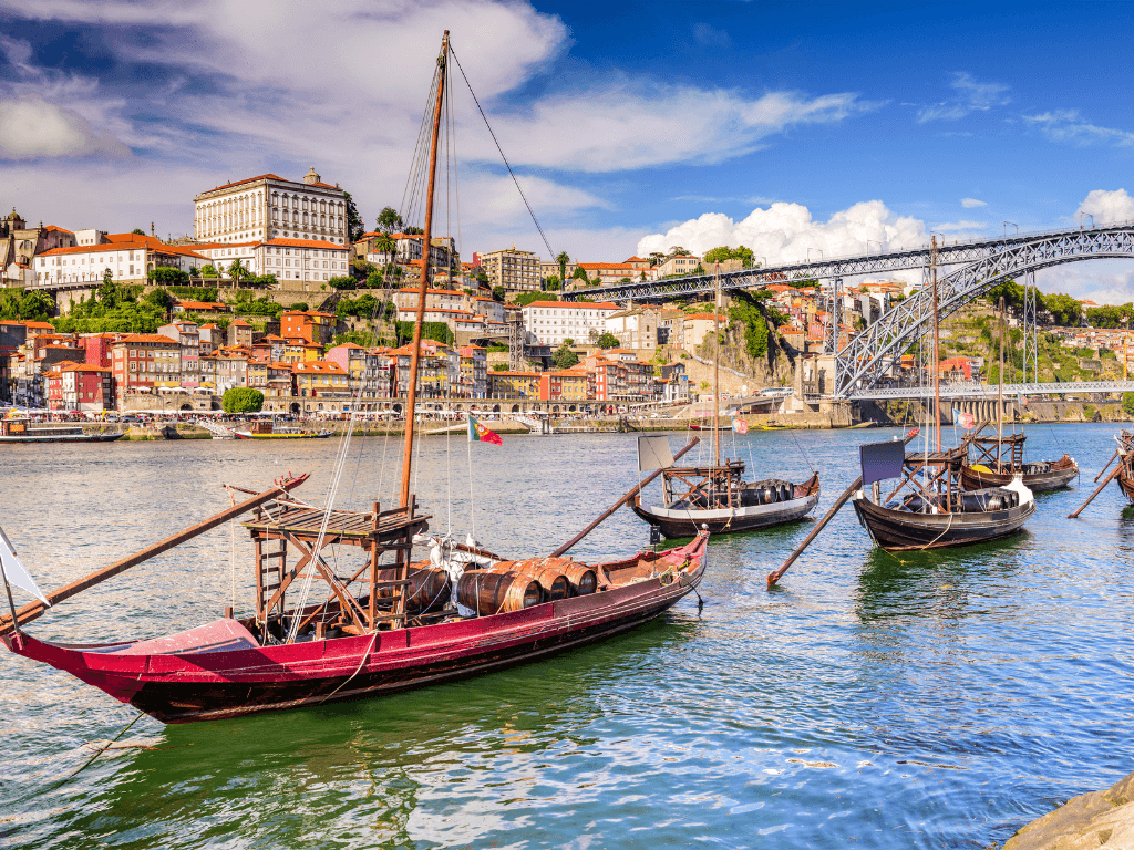Porto, Portugal boats on river