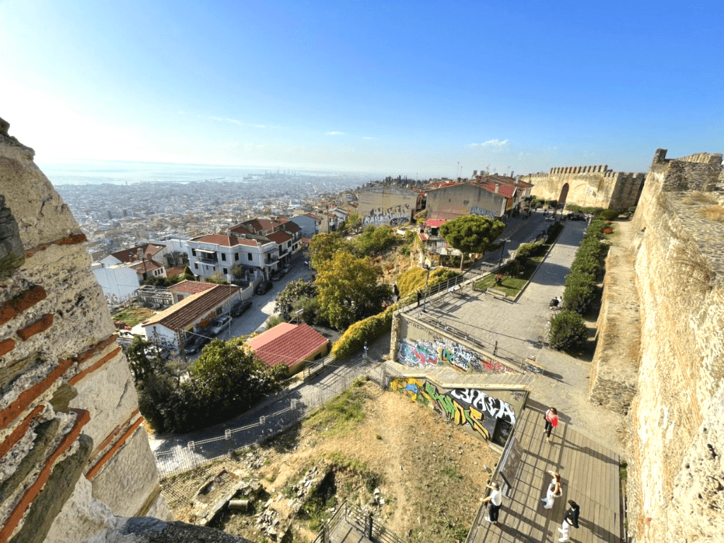 View of Thessaloniki, Greece from Trigonion Tower